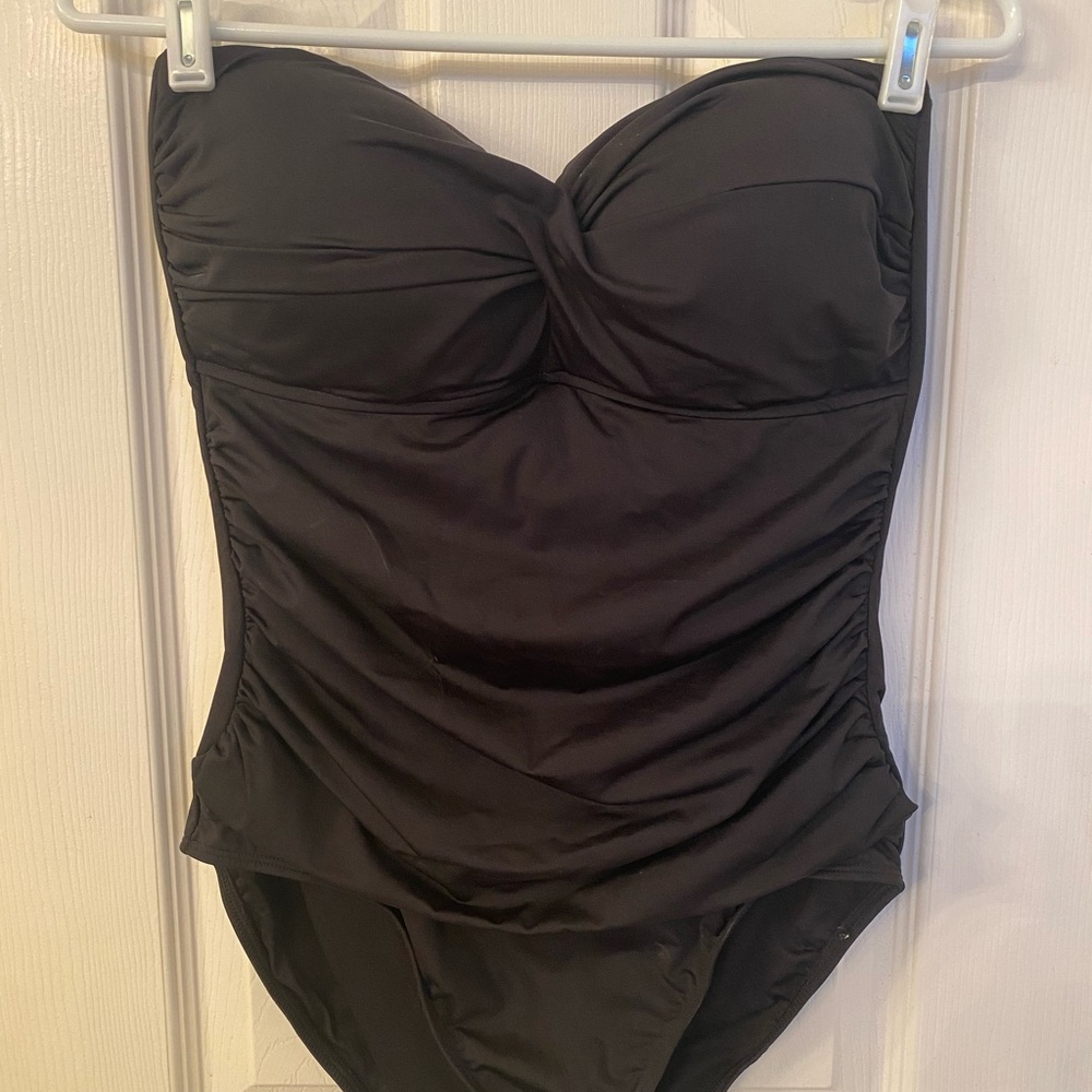 Black one piece swimsuit